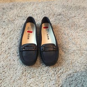 Navy blue Calvin Klein flats